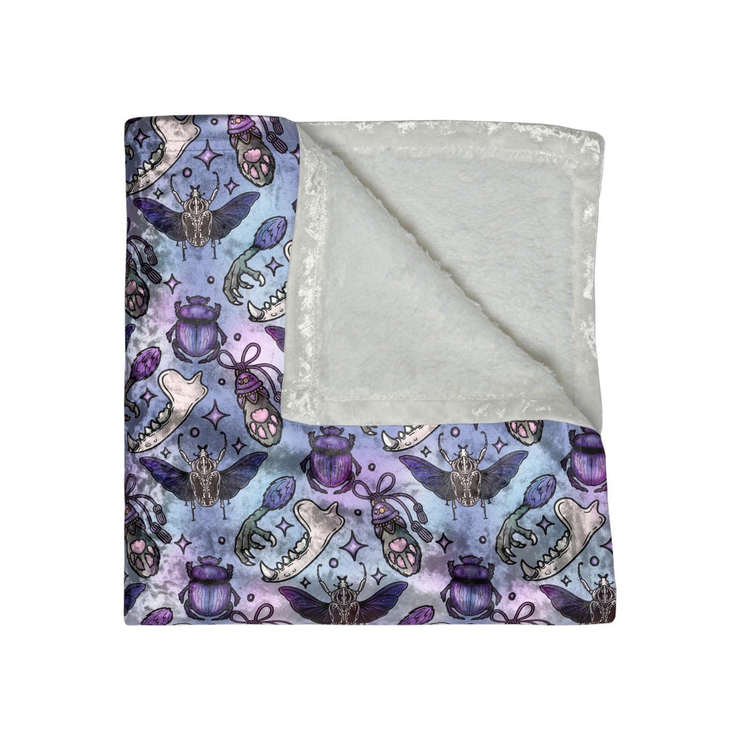 Blue Oddities Curiosity Blanket - Witch Blanket - Spooky Blanket - Horror Blanket, Spiritual Blanket, Fall Blanket, Boho Blanket- Halloween Blanket